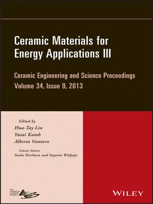 cover image of Ceramic Materials for Energy Applications III